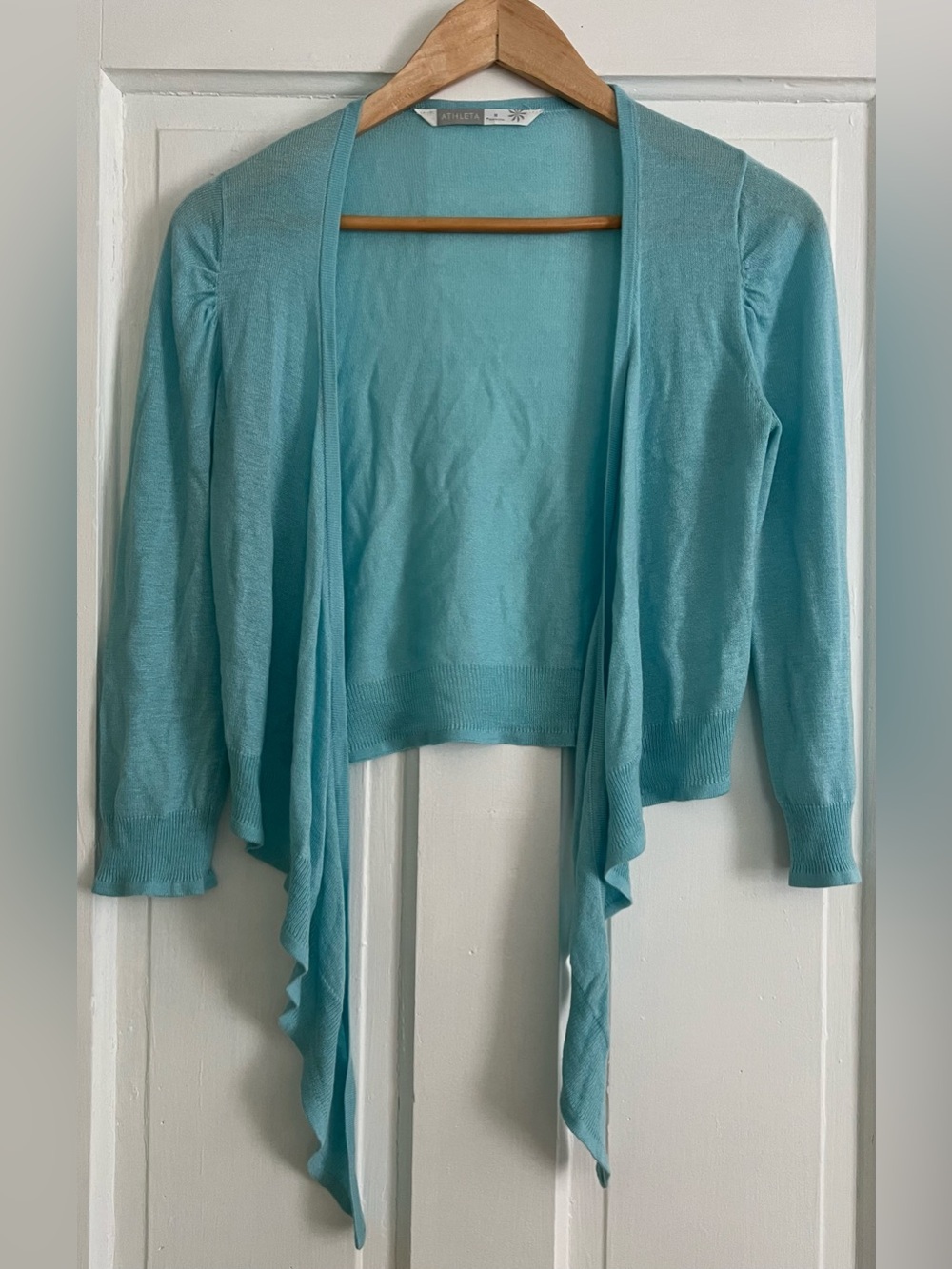 Athleta Medium Open Front Lightweight Cardigan Sweater 5% Cashmere